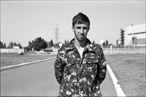 Ukrainian soldier<br>Chernobyl, 2011